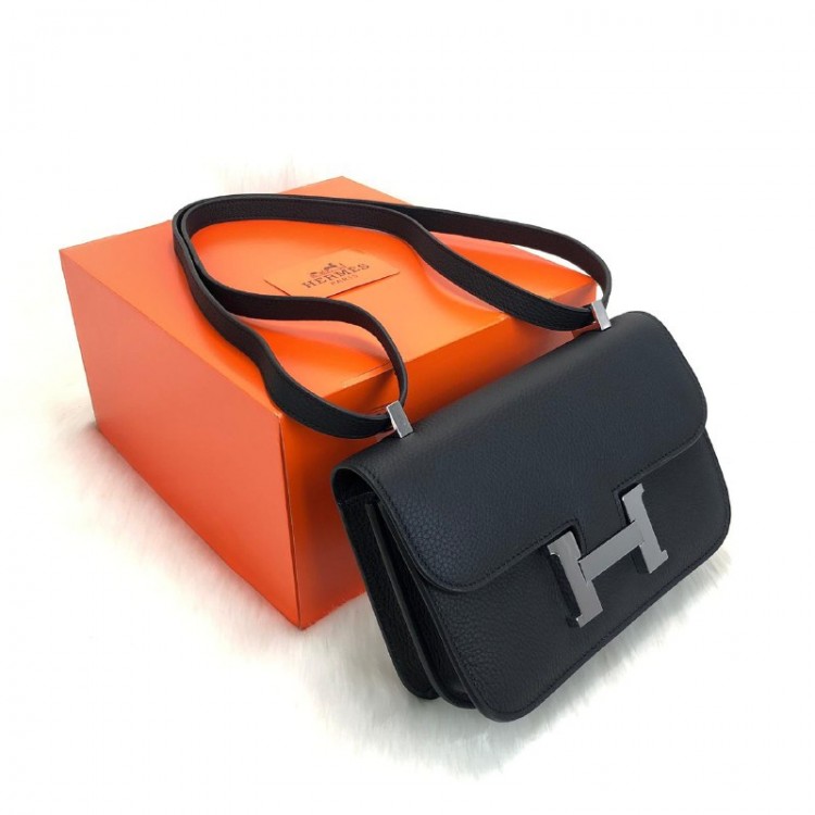 HERMES COSTANCE SİYAH 24 GUMUS